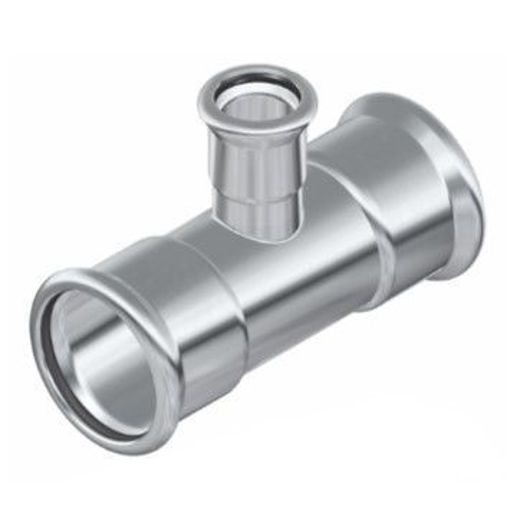 Picture of 139mm x 76mm 316L Stainless Press Reducing Tee 15