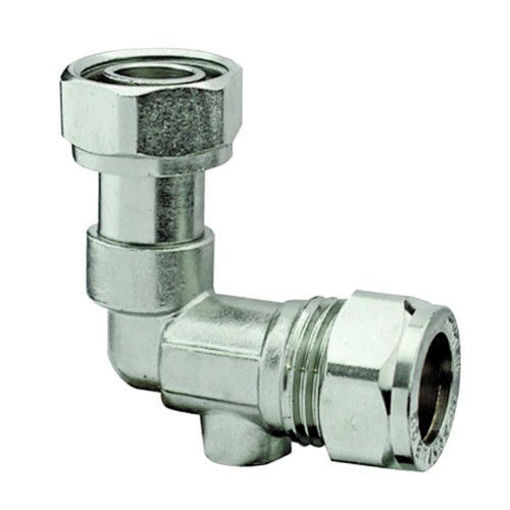 Picture of 15x1/2" CORE CP Service Valve Bent Swivel WRAS 