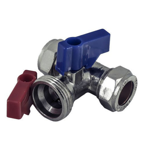 Picture of 15x3/4" CP Tee Washing M/C Tap WRAS