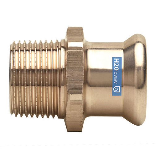 Picture of 67 x 2.1/2" Copper Press Male Iron Adaptor 8243 WRAS (Use 66.7mm Jaw)