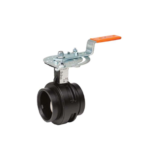 Picture of 114.3mm Vic 300 Victaulic Nitrile Butterfly Valve Lever Op