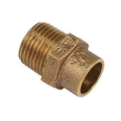 Picture of 15mm x 1/2" Solder Ring Male Union Adaptor LF69