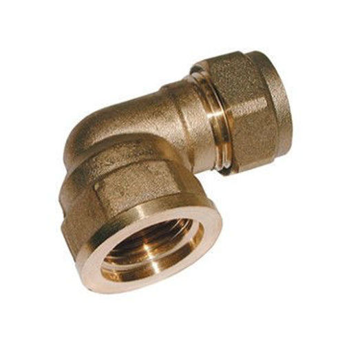 Picture of 15x1/2" Brass Comp x Swivel FI Elbow 627