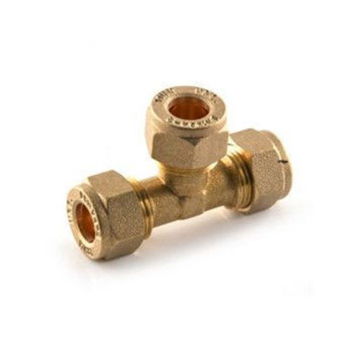 Picture of 22mm Brass Compression Tee 618