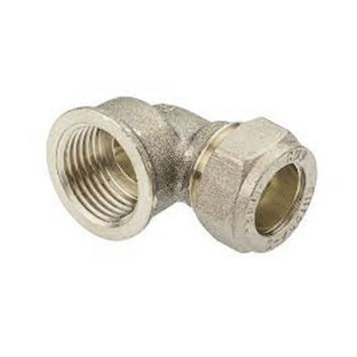 Picture of 15x1/2" Comp Female Elbow Chrome 917CP