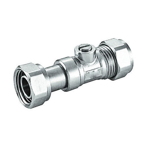 Picture of 15x1/2" CORE CP Service Valve Str Swivel WRAS 