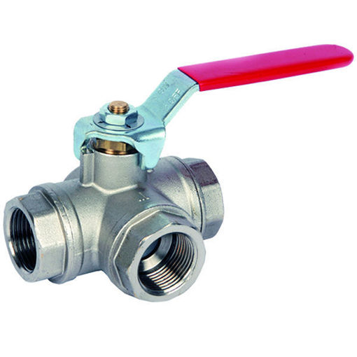 Picture of 1/2" Brass T/Port Ball Valve ART71