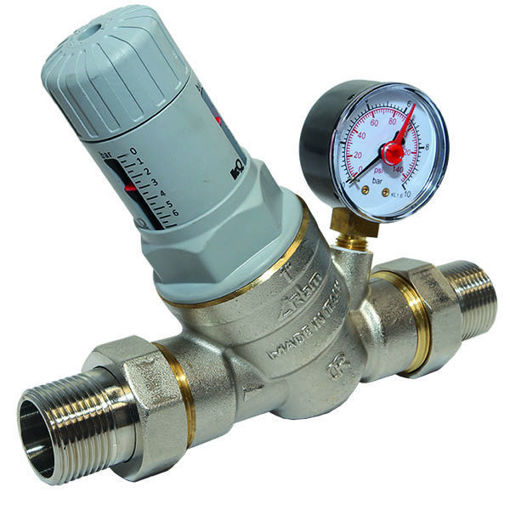 Picture of 32nb Pressure Reducing Valve Male c/w Gauge 0.5 - 6 Bar WRAS