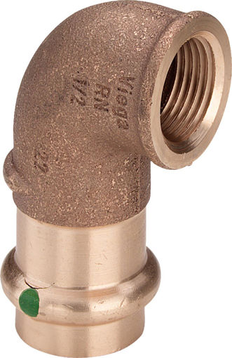 Picture of 22mmx3/4" Profipress F/I Adaptor Elbow 90Deg 2214.2