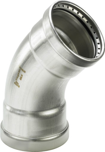 Picture of 108mm Sanpress Inox Elbow 45Deg S/S 2326XL