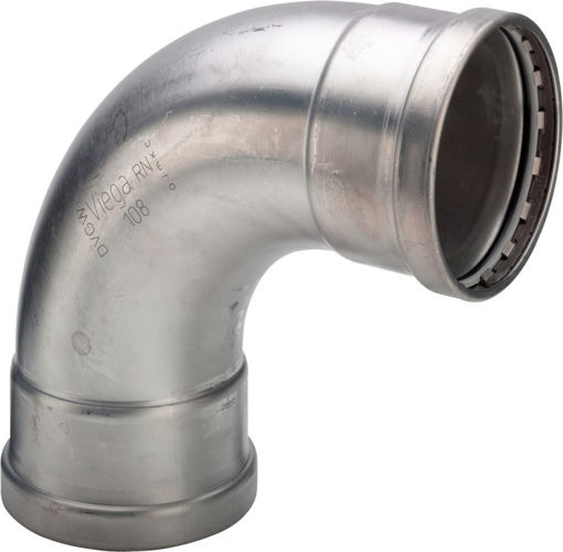 Picture of 76mm Sanpress Inox Elbow 90Deg S/S 2316XL