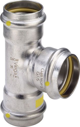 Picture of 22mm Sanpress Inox GAS Equal Tee S/S 0218