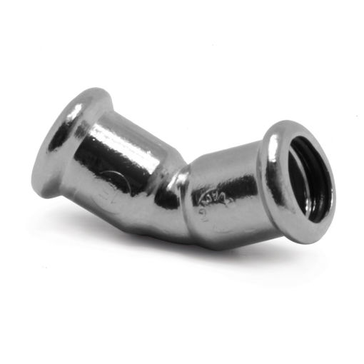 Picture of 15mm Xpress Copper Chrome Plated 45Deg Elbow S21CP