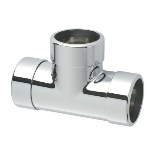 Picture of 1 1/2" McAlpine Chrome Plated Tee 42E-CB