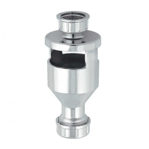 Picture of One Piece Tundish 3/4" Loose Nut In x 19/23mm Universal Out Chrome Plated