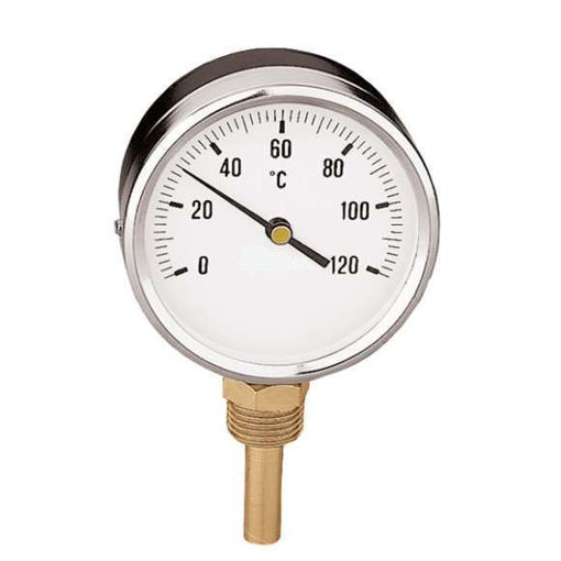 Picture of 4"Dial -30+50C&F 63mm Bottom Entry Pocket Thermometer