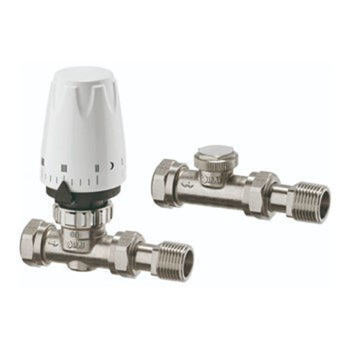 Picture of 15mm Eclipse Straight TRV Radiator Pack