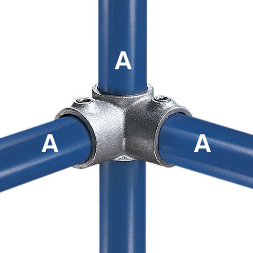 Picture of 21-5 Galv Kee Klamp - 90Deg Side Outlet Tee