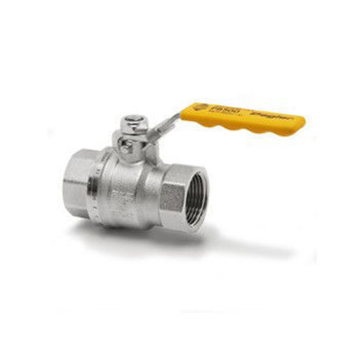 Picture of 1" Pegler PB700 Brass Ball Valve Yellow Lever