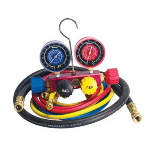 Picture of 2 Valve Manifold PSI, Bar, Deg CR410a 60" Hoses