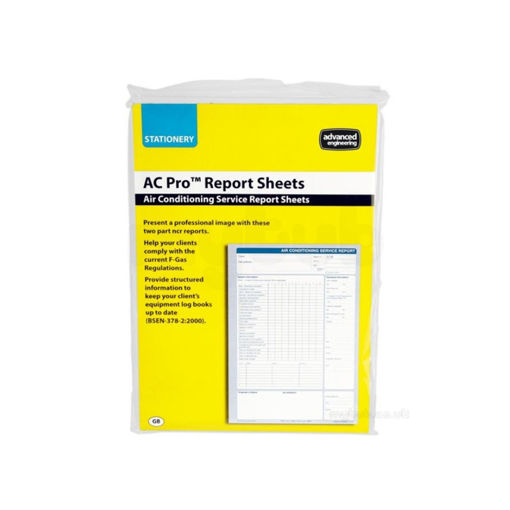 Picture of AC PRO Service Report Sheet