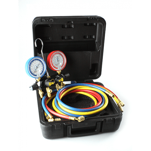 Picture of EL75172 Javac Four Way Manifold R410/32 & 72" Hoses & Case