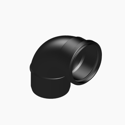 Picture of 110mm Sgt/Skt 92.5dg Bend Black