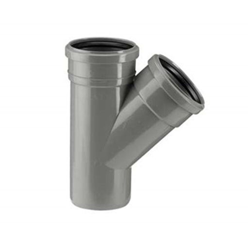 Picture of 160mm Sgt/Skt Single Branch (135 Deg) Grey