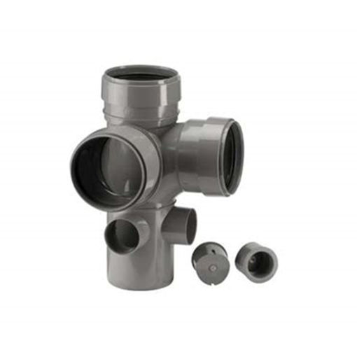 Picture of 110mm Sgt/Skt Corner Boss Branch 92.5dg Grey