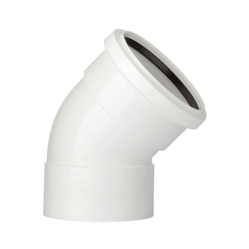 Picture of 82mm Sweep Bend (135 Deg) White