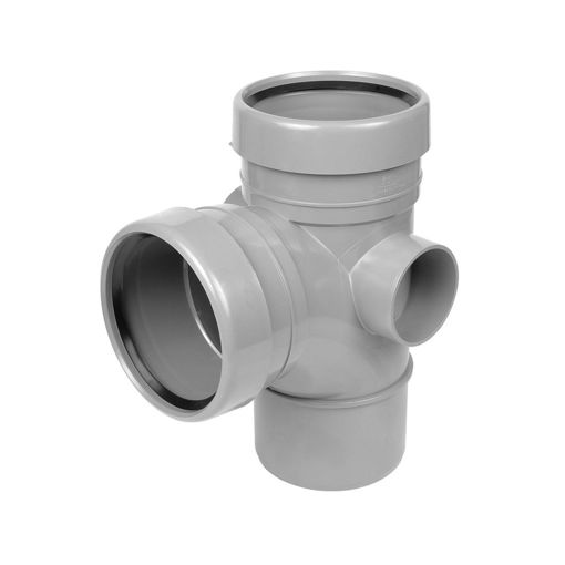 Picture of 110mm Single Branch Spig Outlet 92 Grey