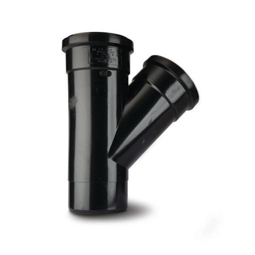 Picture of 110mm Single Branch(135 Deg) Black