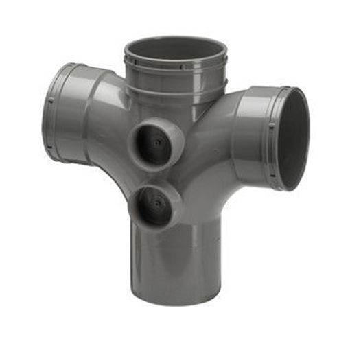 Picture of 110mm Double Branch Spg Outlet Grey