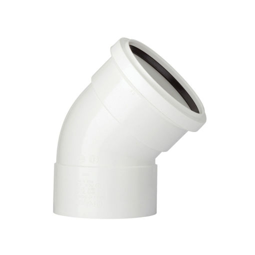 Picture of 40mm ABS Spg/Skt Bend (135 Deg) White