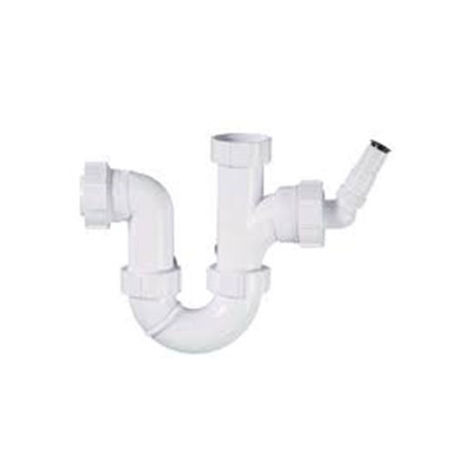 Picture of 40mm Washing Machine Half Trap White