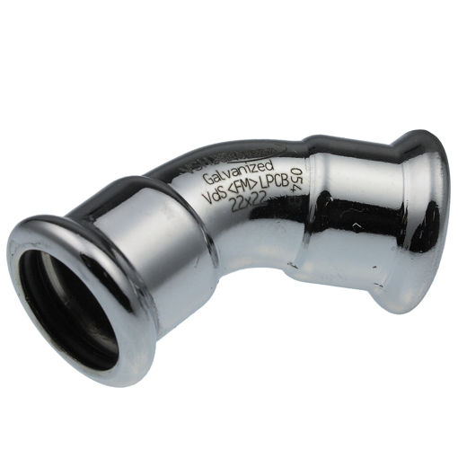 Picture of 18mm Galv Carbon Obtuse Elbow SC21
