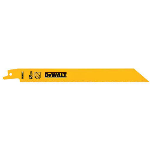 Picture of Pack of 5 Dewalt Fine Cut Recip Blade 203mm Long (Metal Only)