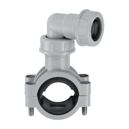 Picture of 1 1/4-1 1/2"McAlpine Pipe Clamp Grey