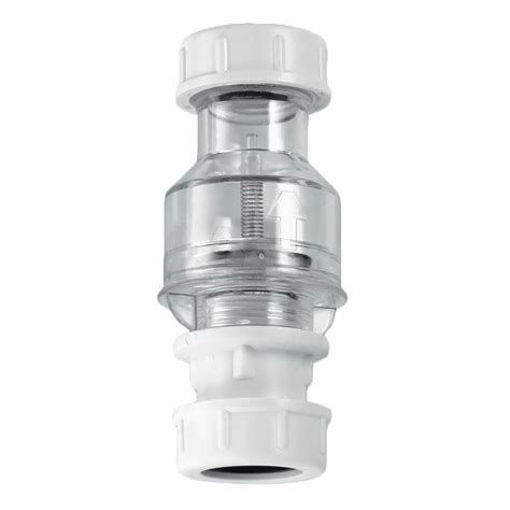 Picture of McAlpine Tunvalve Straight Through Clear 19/23mm Universal Connections