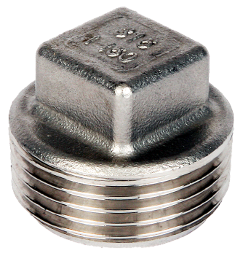 Picture of 1/4" Stainless 316  Square Headed Plug