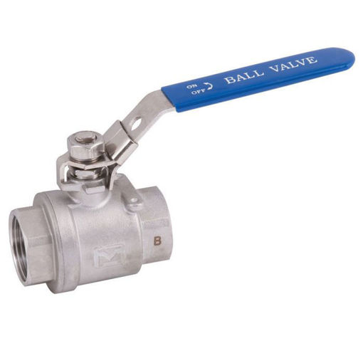 Picture of 1/4" Stainless 2-Piece FB Ball Valve