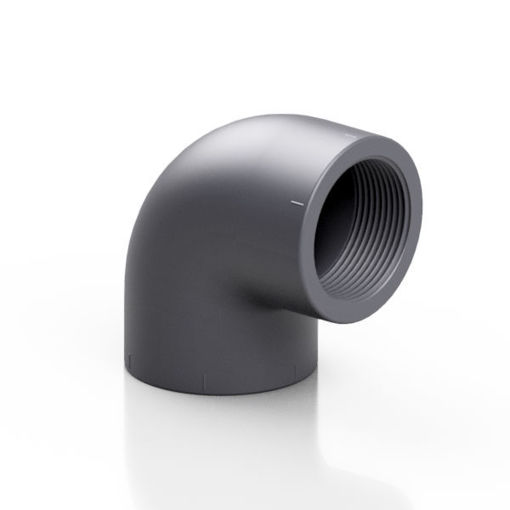 Picture of 1 1/2" PVC Threaded Elbow GOF