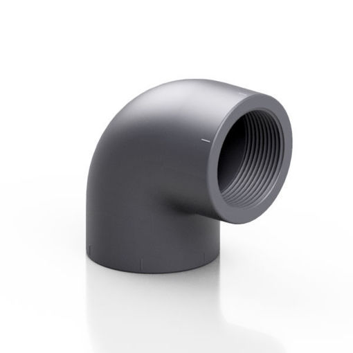 Picture of 1" PVC Threaded Elbow GOF