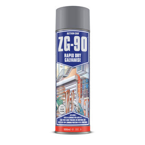 Picture of 500ml Action-Can Zinc Galv Spray-ZG90