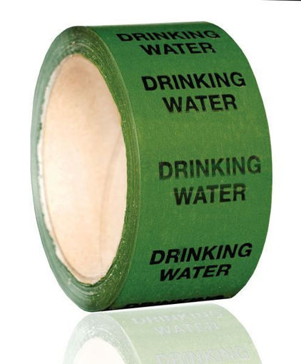 Picture of 50mm x 33mt Ident Tape "Drinking Water"