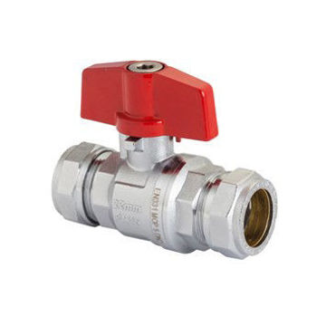 Picture of 15mm PB300 Ball Valve T Handle (Red)