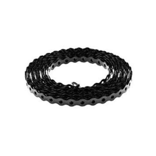 Picture of 12mm All Round Banding Black Plastic Coated x 10mt Coil