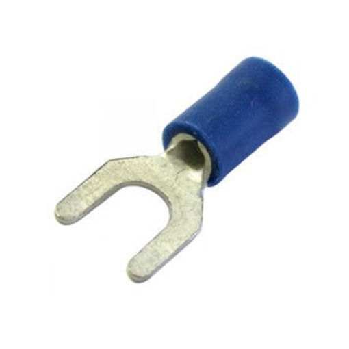Picture of 4.3mm Blue Fork Terminal