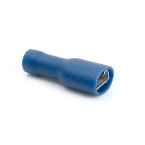 Picture of Blue Female Push-On Terminal Fully Ins. 4.8mm