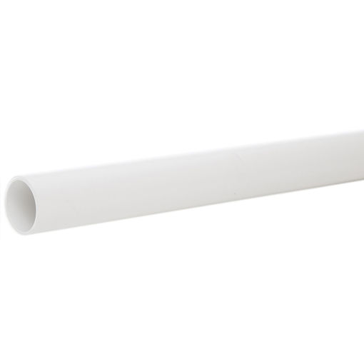 Picture of 21.5mm PVCu Overflow Pipe White 3 Mtr